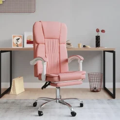 New vidaXL Kontorsstol konstläder Rosa