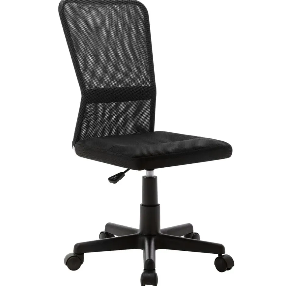 Hot vidaXL Kontorsstol 44x52x100 cm nättyg Svart