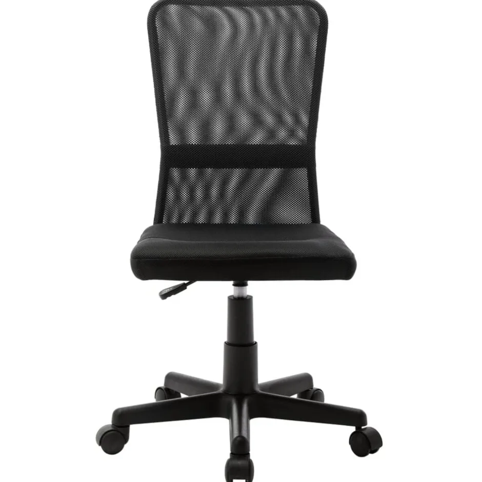 Hot vidaXL Kontorsstol 44x52x100 cm nättyg Svart