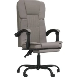 Hot vidaXL Kontorsstol tyg Taupe