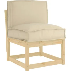 Clearance vidaXL Kudde 50 x 40 x 12 cm Oxford Tyg Beige