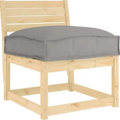 vidaXL Kudde Grå 50 x 50 x 12 cm Oxford Tyg