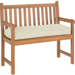 vidaXL Kudde Kräm 110 x 40 x 8 cm Oxford Tyg