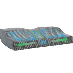 vidaXL Kudde med kudde Grå 60 x 34 x 11 cm Polyester