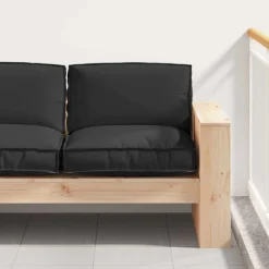 Outlet vidaXL Kudde 80 x 80 x 12 cm Oxford Tyg Svart