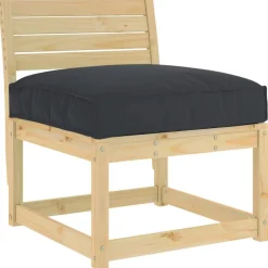 Clearance vidaXL Kudde 70 x 70 x 12 cm Oxford Tyg Svart