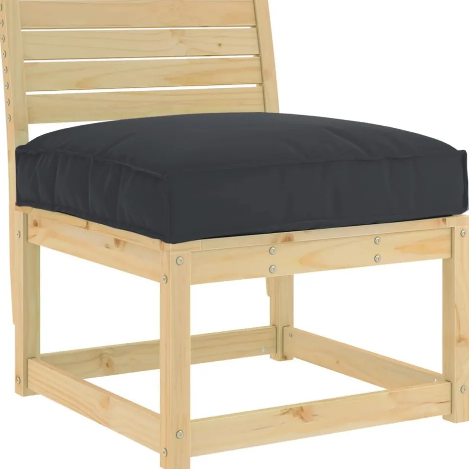 Clearance vidaXL Kudde 70 x 70 x 12 cm Oxford Tyg Svart