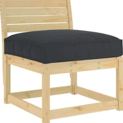 Clearance vidaXL Kudde 70 x 70 x 12 cm Oxford Tyg Svart