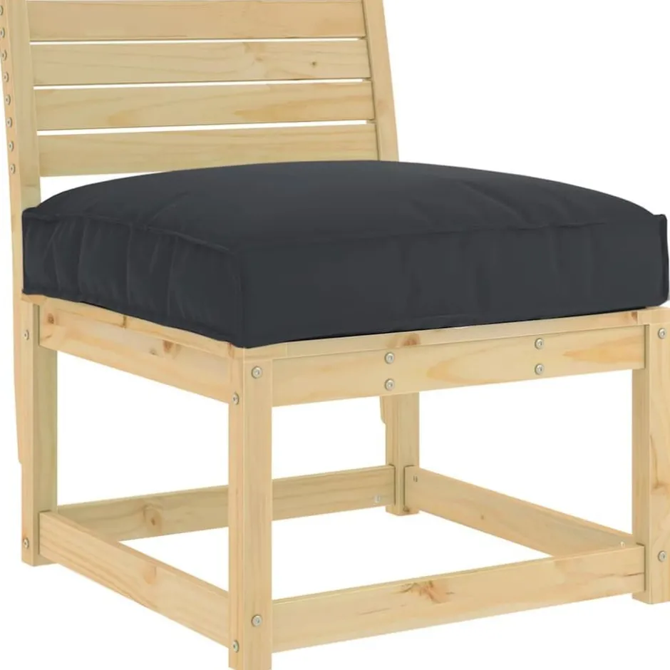 Clearance vidaXL Kudde 70 x 70 x 12 cm Oxford Tyg Svart