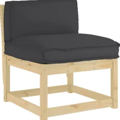Best vidaXL Kudde 80 x 40 x 12 cm Oxford Tyg Svart