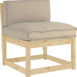 New vidaXL Kudde 80 x 40 x 12 cm Oxford Tyg Taupe