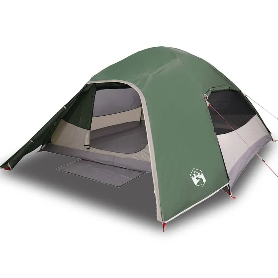 New vidaXL Kupoltält 4 personer vattentätt Grön