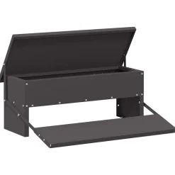 New vidaXL Kyckling Trampmatare 48,5 x 39,5 x 19 cm Kallvalsat Stål Svart