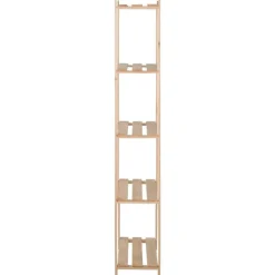 New vidaXL Lagerhylla 5 hyllplan 80x28,5x170 cm massiv furu Naturfärg