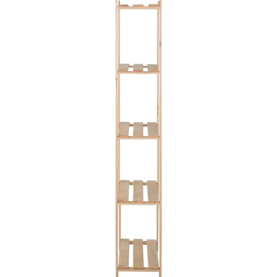 New vidaXL Lagerhylla 5 hyllplan 80x28,5x170 cm massiv furu Naturfärg