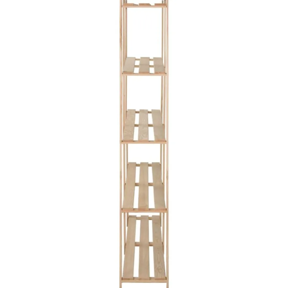 Sale vidaXL Lagerhylla 5 hyllplan 170x28,5x170 cm massivt granträ Naturfärg