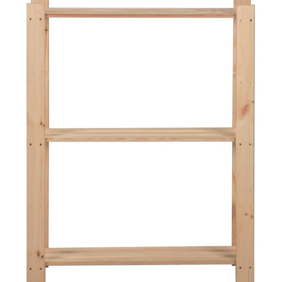 vidaXL Lagerhylla 3 hyllplan 60x28,5x90 cm massiv furu