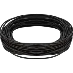 vidaXL Läder Snöre Mörkbrun Ø1 mm x 5 m Skinn