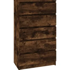 Hot vidaXL Lådskåp 60x36x103 cm konstruerat trä Rökfärgad ek
