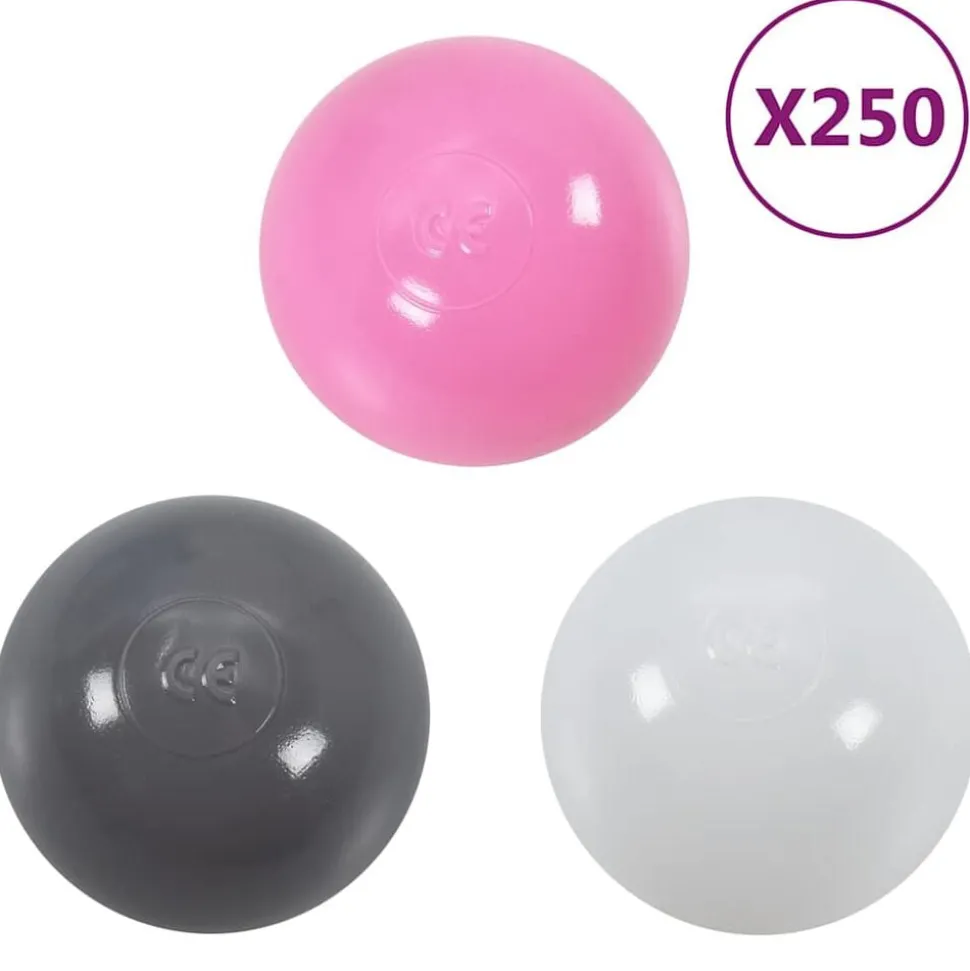 vidaXL Lekbollar 250 st flerfärgad