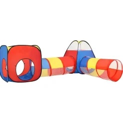 Discount vidaXL Lektält för barn flerfärgad 190x264x90 cm Röd