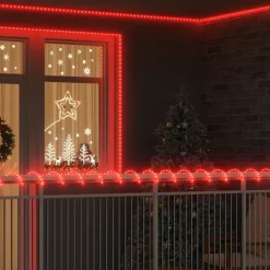 Best vidaXL Ljuslina med 1200 LED-lampor 50 m PVC Röd