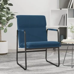 vidaXL Loungestol blå 55x64x80 cm tyg