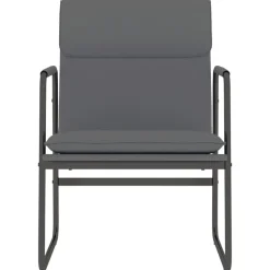 vidaXL Loungestol grå 55x64x80 cm konstläder