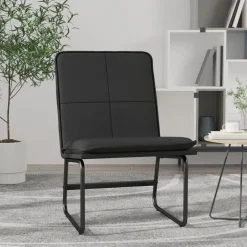 vidaXL Loungestol svart 54x75x76 cm konstläder