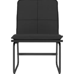 vidaXL Loungestol svart 54x75x76 cm konstläder