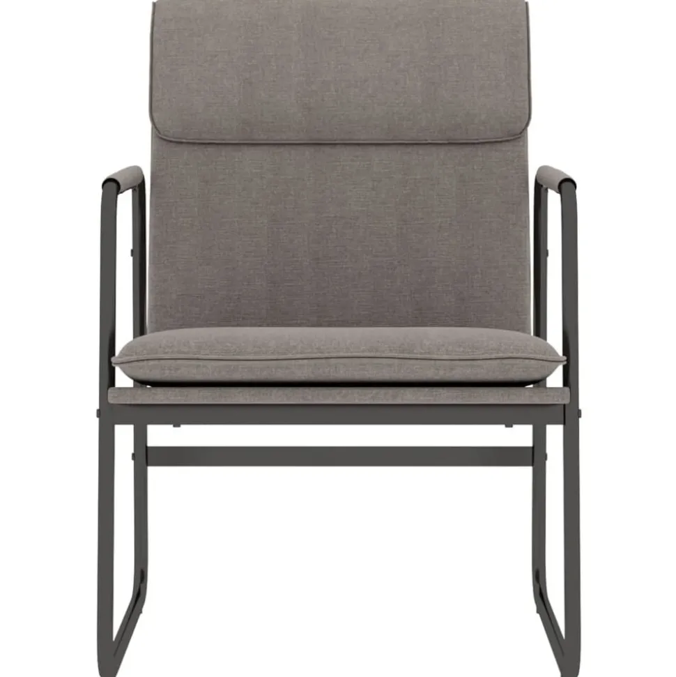 vidaXL Loungestol taupe 55x64x80 cm tyg