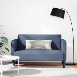 Outlet vidaXL Loveseat soffa 109 cm manchestertyg Blå