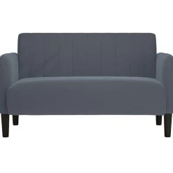 Clearance vidaXL Loveseat soffa 109 cm sammet Mörkgrå
