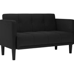 Best vidaXL Loveseat soffa 111 cm tyg Svart