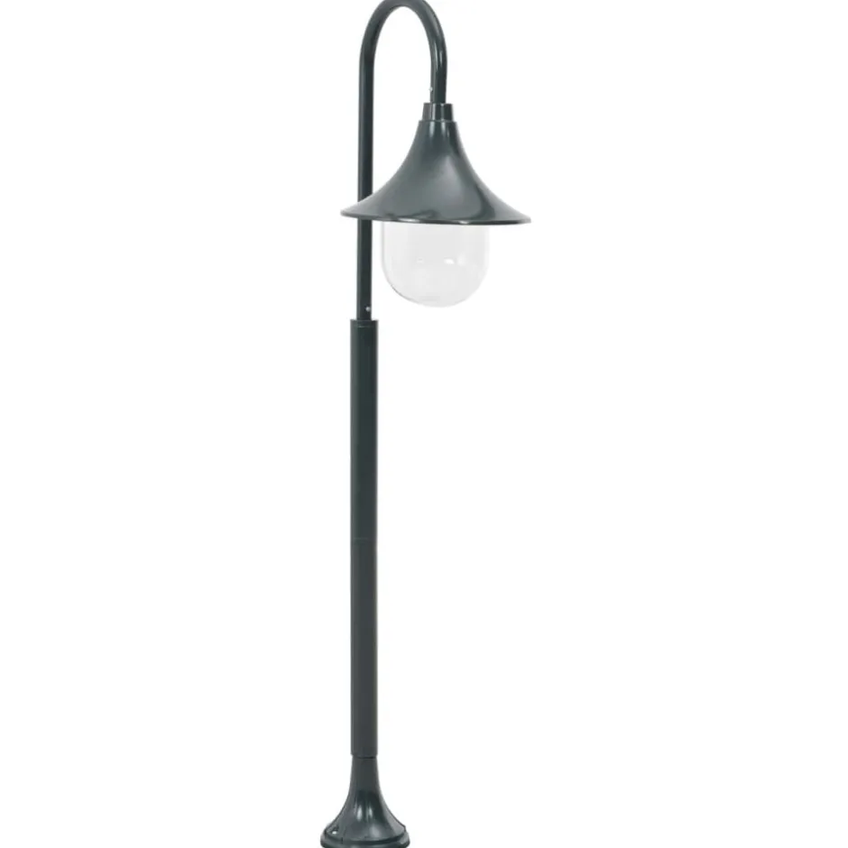 Discount vidaXL Lyktstolpe för trädgård E27 120 cm aluminium Mörkgrön