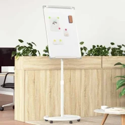 Discount vidaXL Magnetisk whiteboard och Vit 62 x 62,5 x 197 cm EPS Grå
