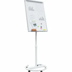 Discount vidaXL Magnetisk whiteboard och Vit 62 x 62,5 x 197 cm EPS Grå