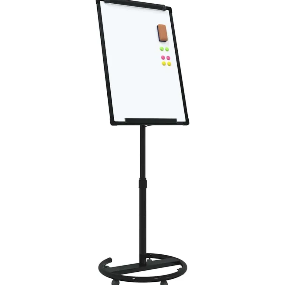 Best vidaXL Magnetisk whiteboard och Vitt 62 x 62,5 x 197 cm EPS Svart
