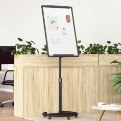 Best vidaXL Magnetisk whiteboard och Vitt 62 x 62,5 x 197 cm EPS Svart