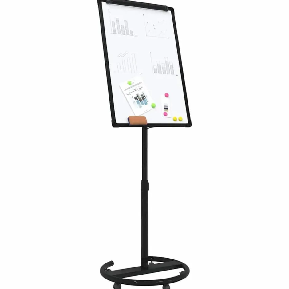 Best vidaXL Magnetisk whiteboard och Vitt 62 x 62,5 x 197 cm EPS Svart