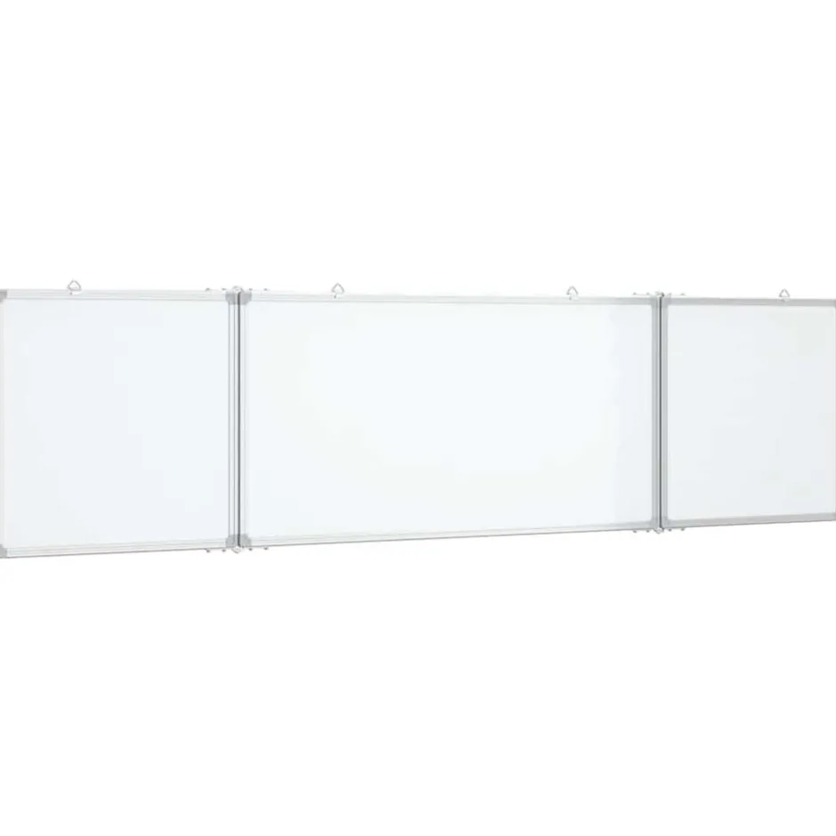 Clearance vidaXL Magnetisk whiteboard hopfällbar 160x40x1,7 cm aluminium