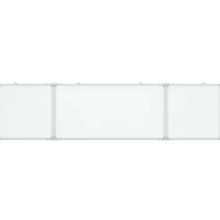Clearance vidaXL Magnetisk whiteboard hopfällbar 160x40x1,7 cm aluminium