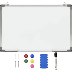 Online vidaXL Magnetisk whiteboard vit 50x35 cm stål