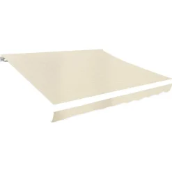 vidaXL Markisduk 3 x 2,5 m gräddvit (utan ram)