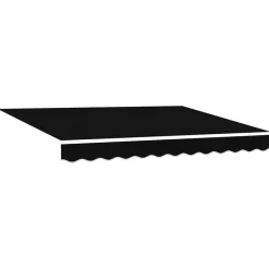 vidaXL Markisväv Svart 3 x 2,5 m Polyester
