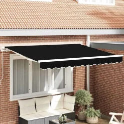vidaXL Markisväv Svart 3 x 2,5 m Polyester