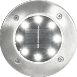 vidaXL Marklampor soldrivna 8 st LED vit