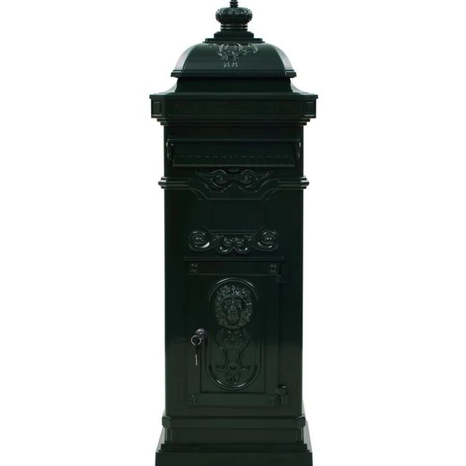 Clearance vidaXL Markpostlåda vintage stil rostfri aluminium Grön