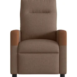 vidaXL Massagefåtölj tyg Brun