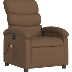 Discount vidaXL Massagefåtölj tyg Brun
